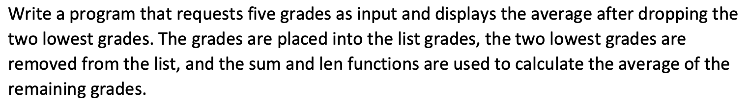 Solved Using PYTHON, Please post screenshot of code and also | Chegg.com