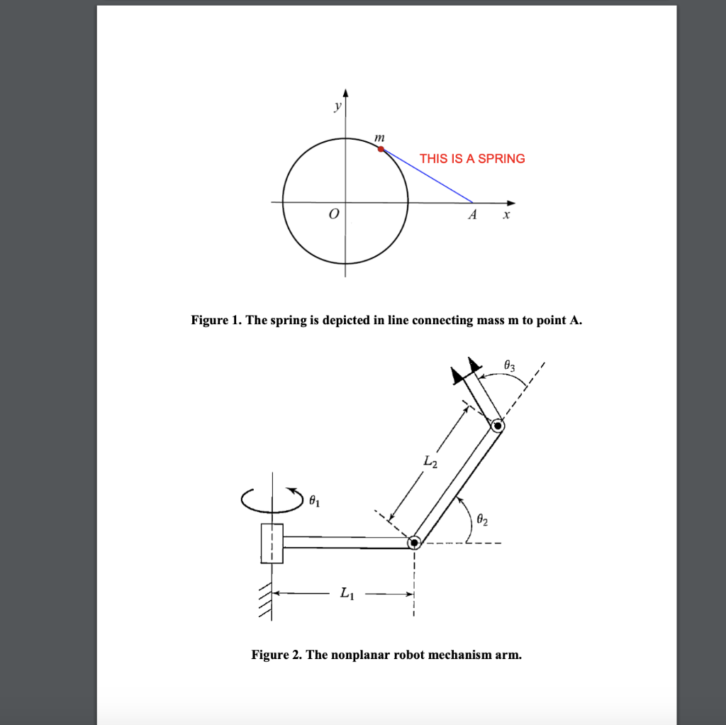 Solved 4. The arm with three degrees of freedom is shown in | Chegg.com