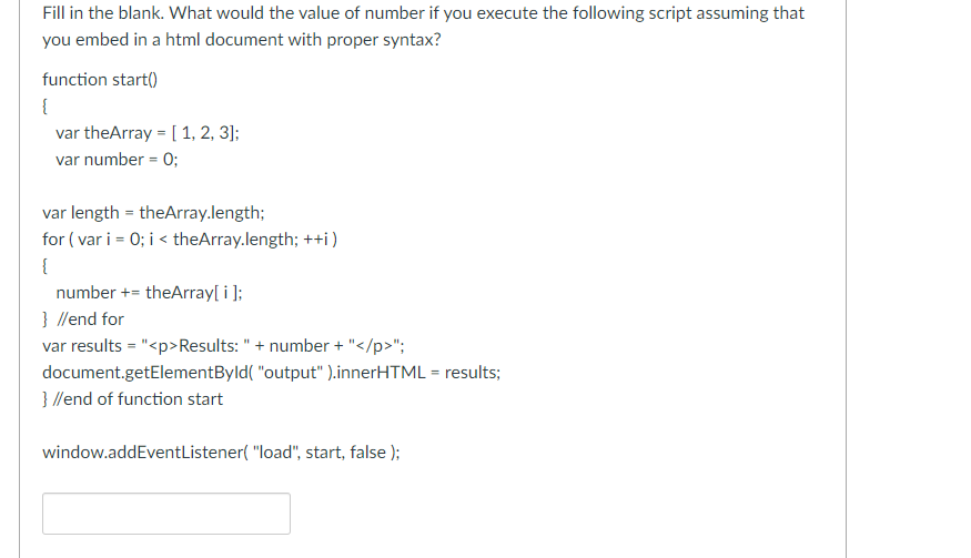 Solved Fill in the blank. What would the value of number if | Chegg.com