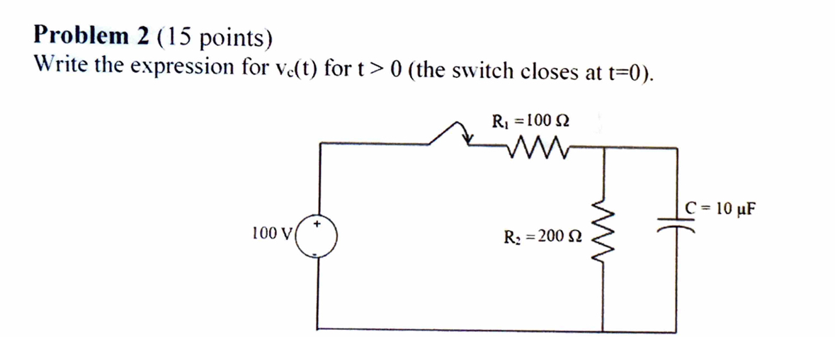 Solved Problem 2 (15 ﻿points)Write the expression for ) | Chegg.com