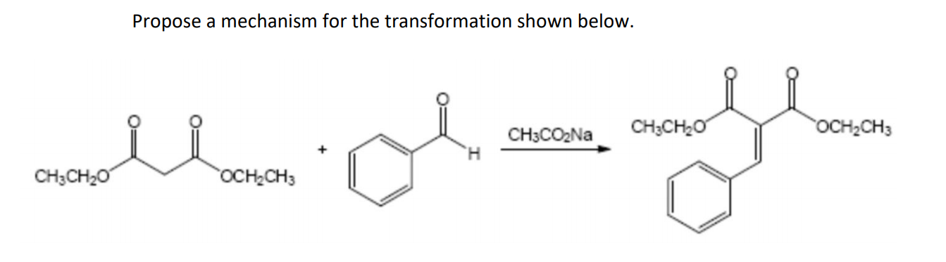 Solved Propose a mechanism for the transformation shown | Chegg.com