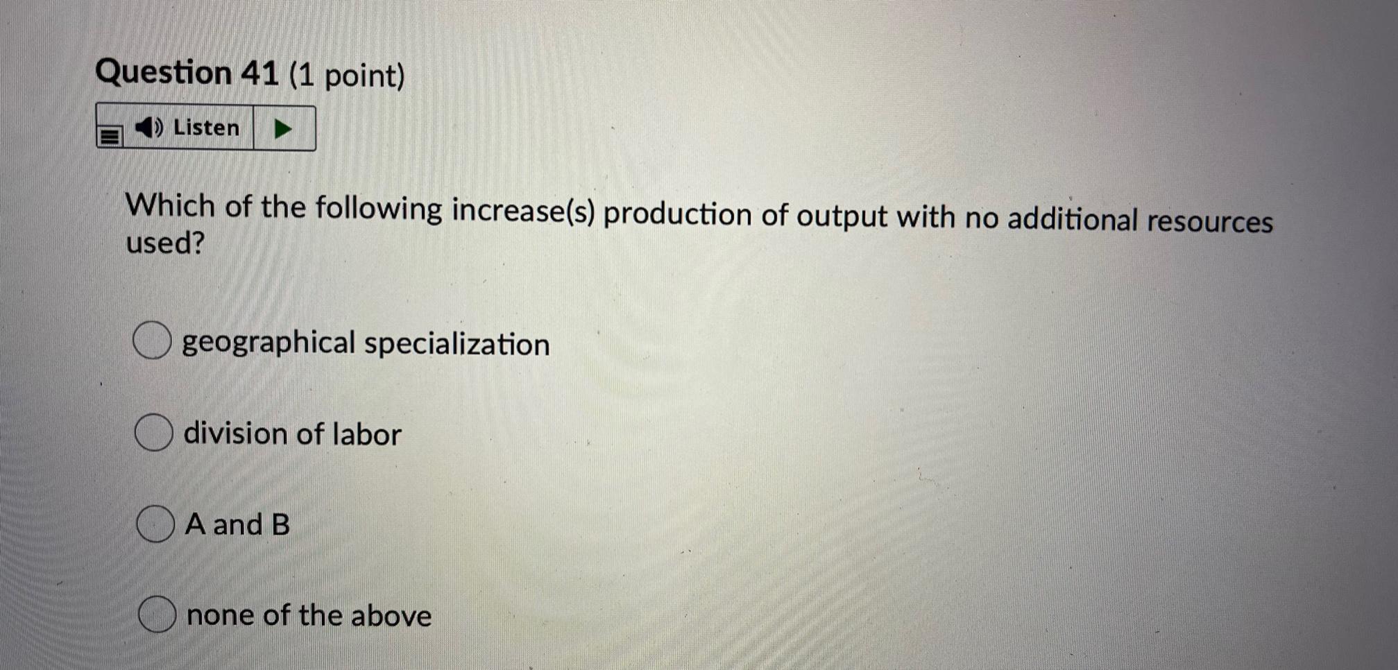 Solved Question 18 (1 point) » Listen Which of the following | Chegg.com
