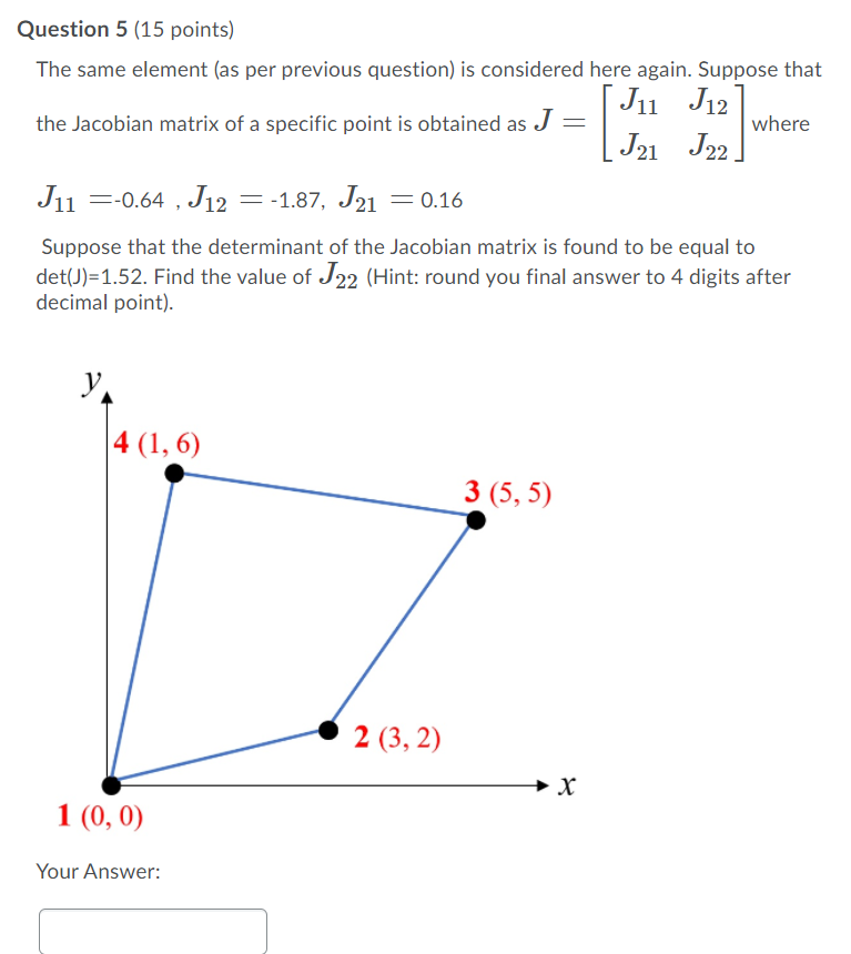 Solved Question 5 (15 points) The same element (as per | Chegg.com