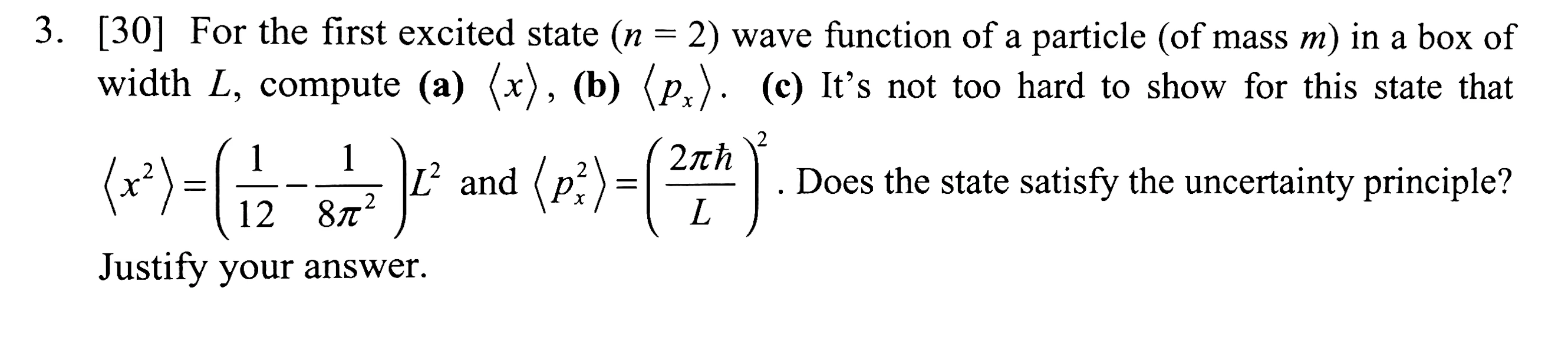 Solved For the first excited state (n=2) wave function of a | Chegg.com