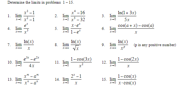 Solved et? dt 1 $ lim X1 1 Ꮖ х In