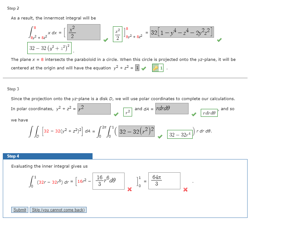 Solved Evaluate The Triple Integral X Dv Where E Is