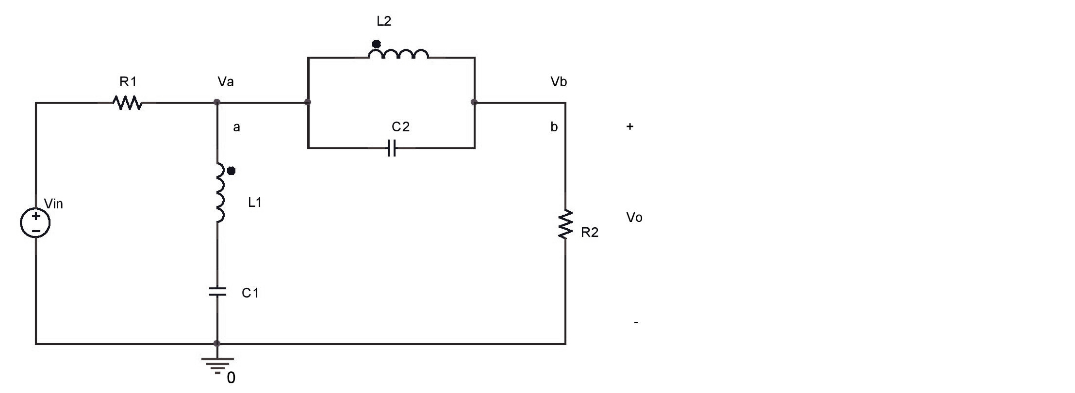 Solved L1 = 0.2H, L2 = 0.5H, C1 = 0.2F, C2 = 0.5F, R1 = 1Ω, | Chegg.com