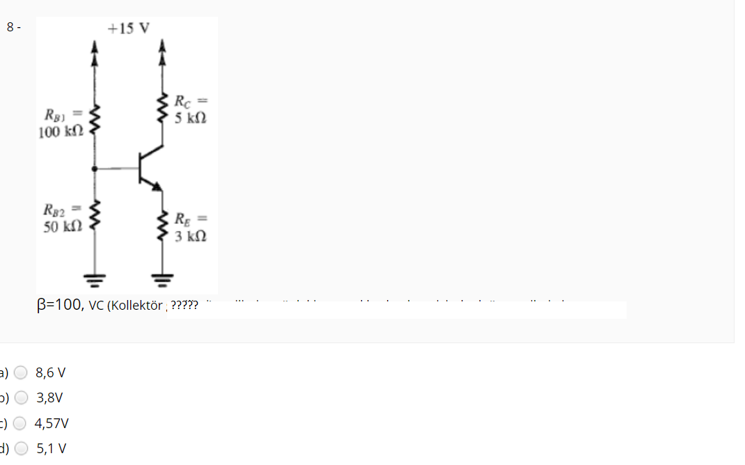 8 15 V R8 100 Kw Rc 5 Kw R2 50 Kw Rs 3 Kw Chegg Com