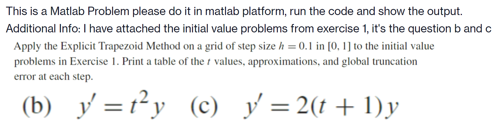 Solved This is a Matlab Problem please do it in matlab | Chegg.com