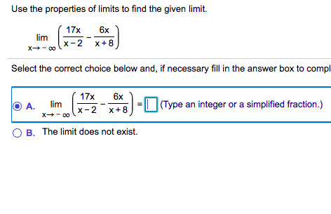 Solved Use The Properties Of Limits To Find The Given Limit. | Chegg.com