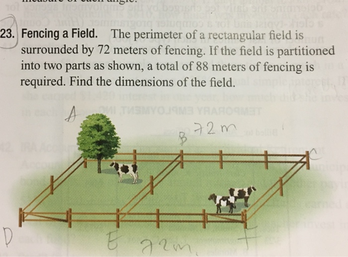 Solved 23. Fencing a Field. The perimeter of a rectangular