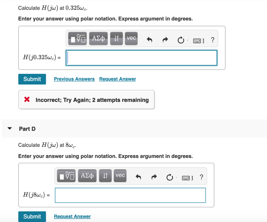 Solved Part A Consider the filter shown in (Figure 1). Find | Chegg.com