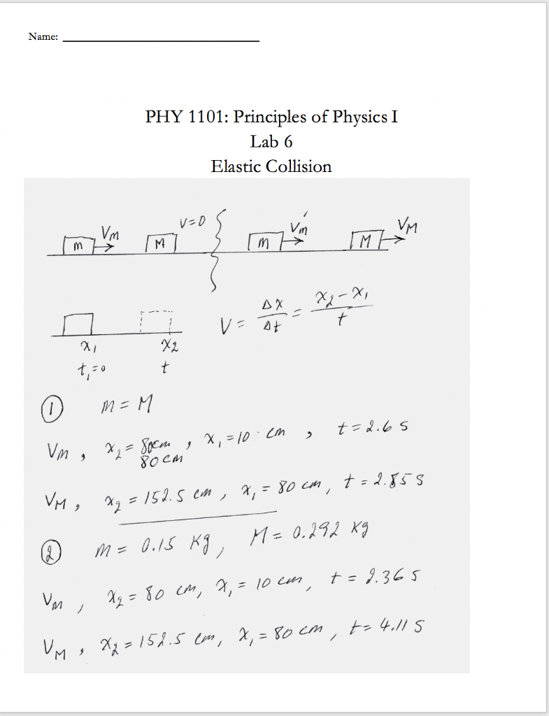 Solved Please help with this physics lab i am so | Chegg.com