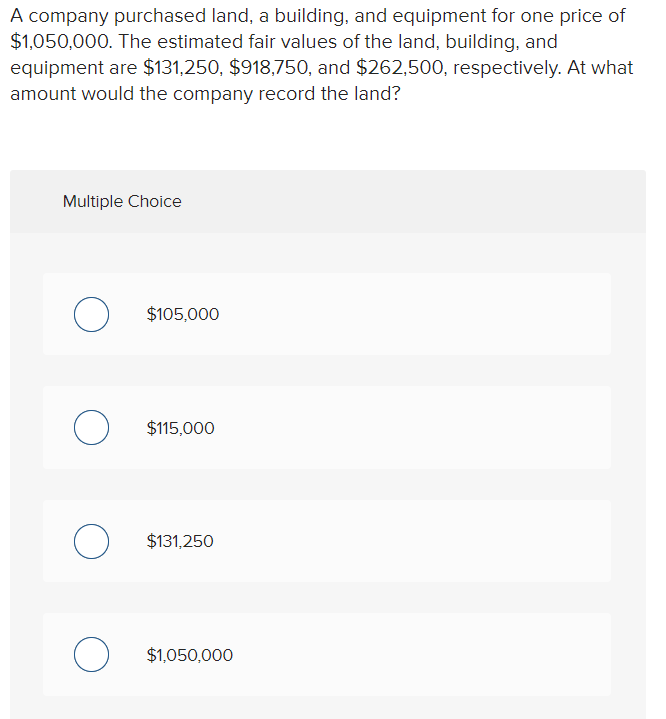 solved-a-company-purchased-land-a-building-and-equipment-chegg