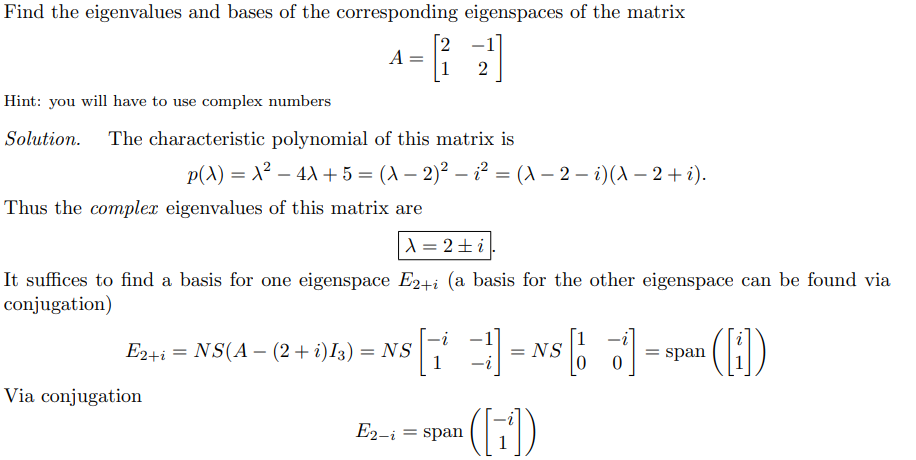 Solved Find the eigenvalues and bases of the corresponding | Chegg.com