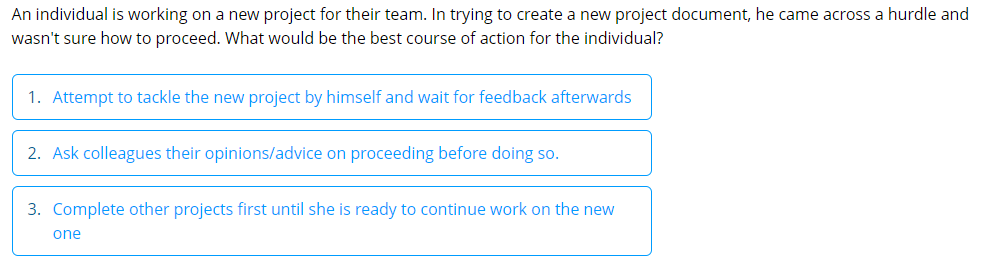 Solved An individual is working on a new project for their | Chegg.com