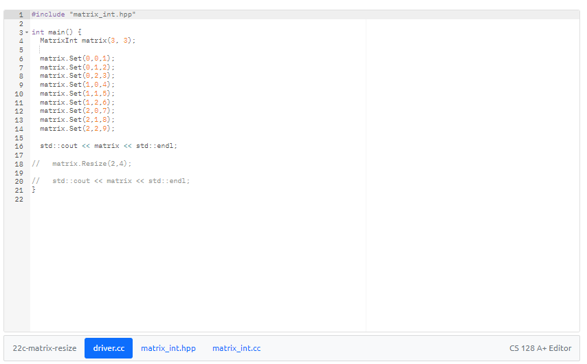 Implementation of Resizable Multidimensional Arrays in C++17