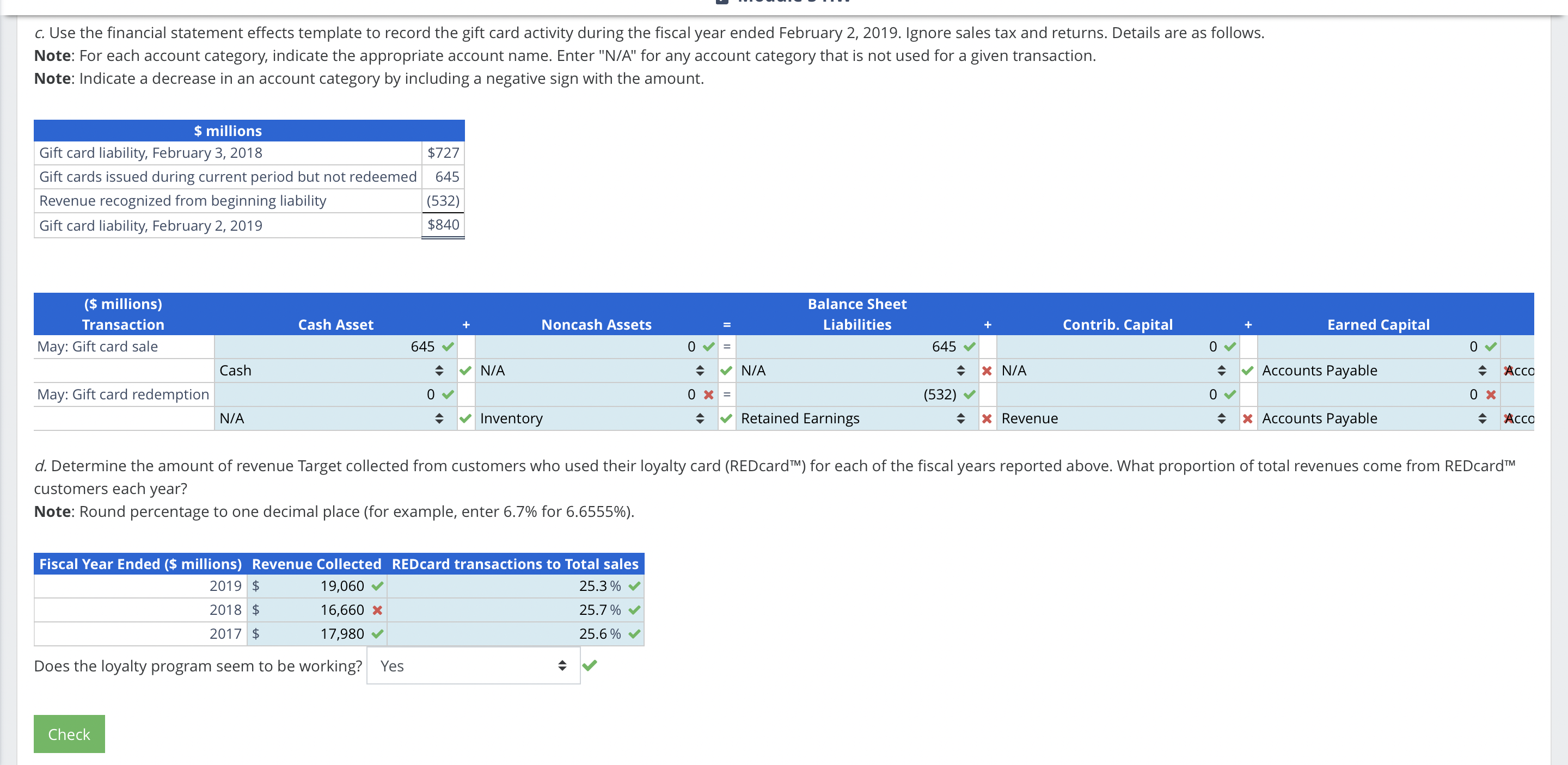 account category reference assignment