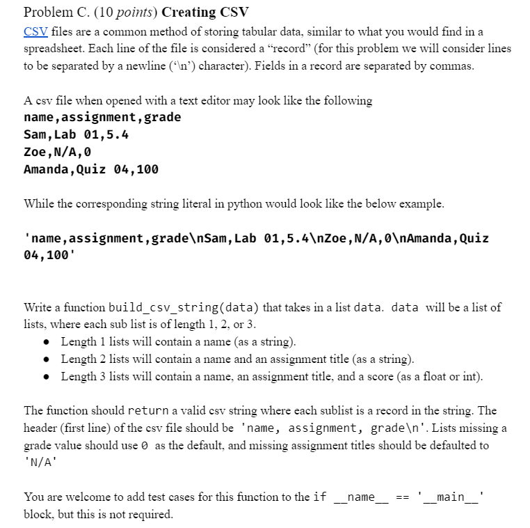 Problem Set #4 (6 Points) The file ranking.csv