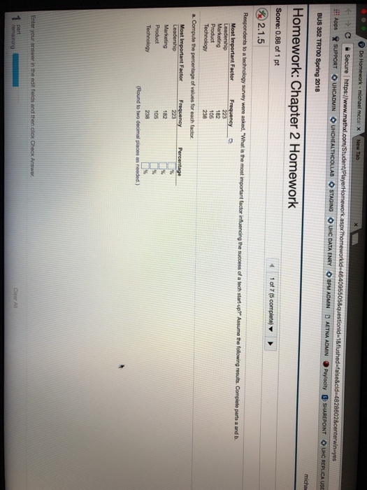 Solved Homework: Chapter 2 Homework Score: 0.88 of 1 pt | Chegg.com
