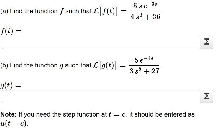 Solved (a) Find the function f such that | Chegg.com