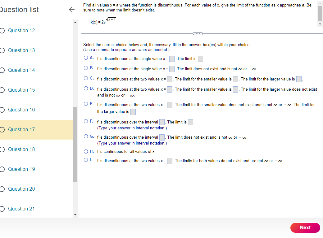Solved Question list Question 12 Question 13 Question 14 | Chegg.com