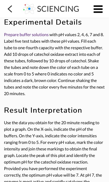 Solved I have to try out an experiment having to do with pH | Chegg.com