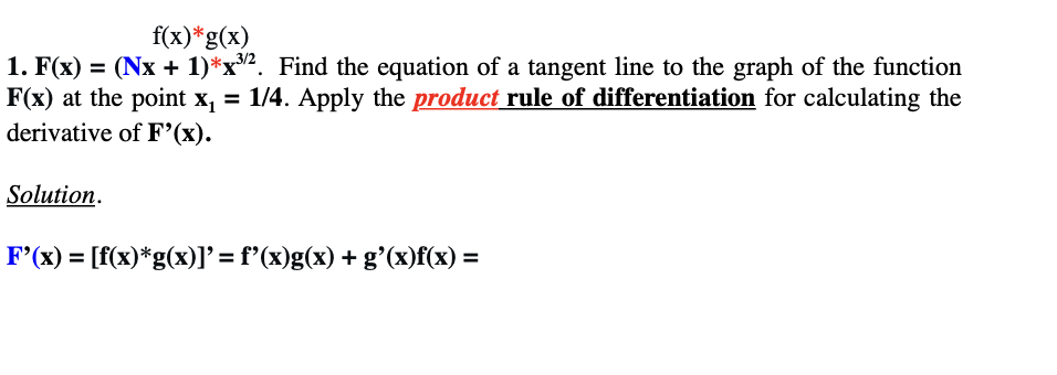 Solved f(x)∗ g(x) 1. F(x)=(Nx+1)∗x3/2. Find the equation of | Chegg.com