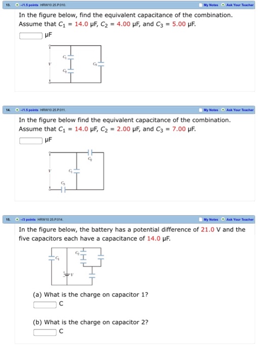 Solved In The Figure Below, Find The Equivalent Capacitance | Chegg.com