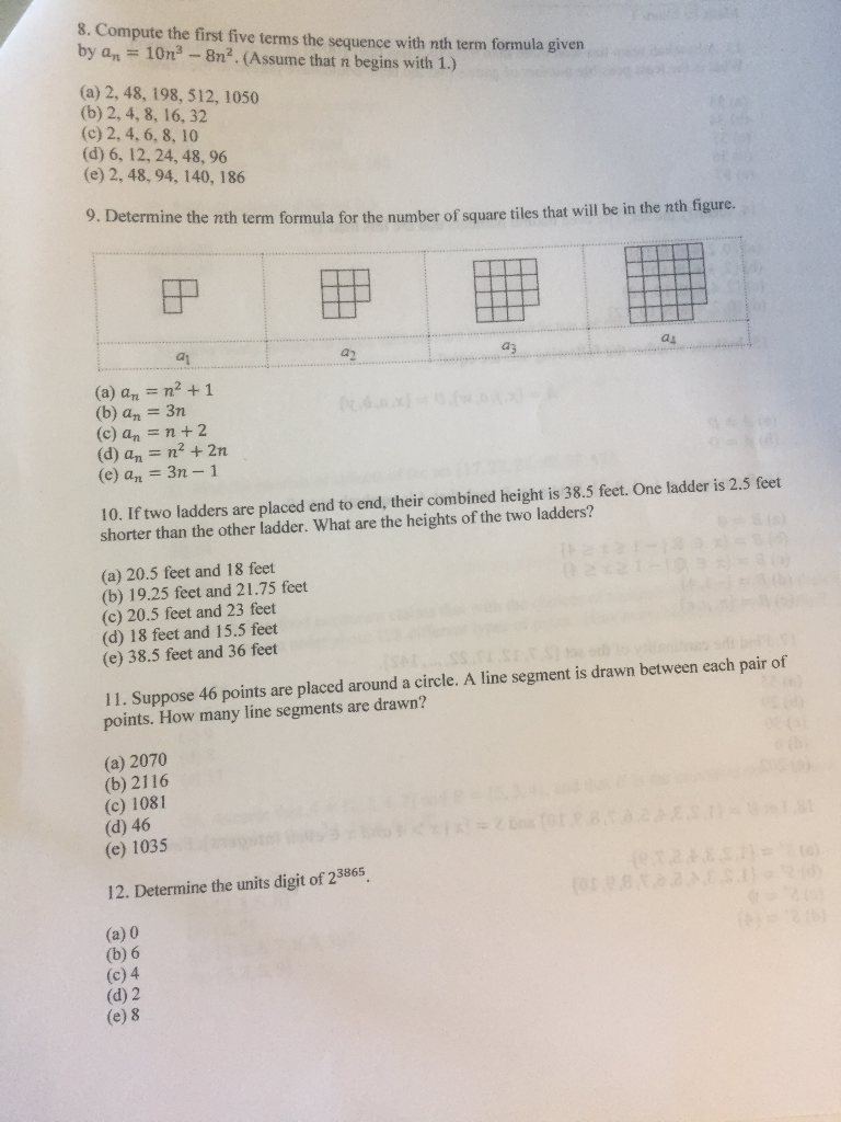 What is the most probable next term in the sequence 1 2 4 8 16?