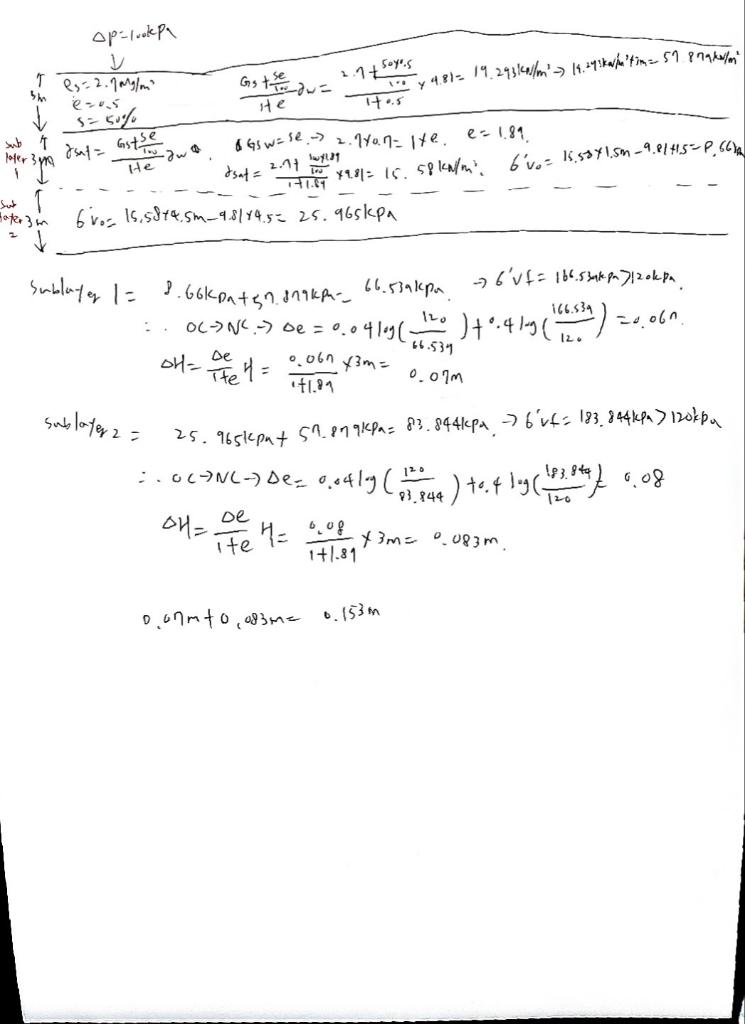 Solved A 100 kPa vertical load will be imposed on a soil | Chegg.com