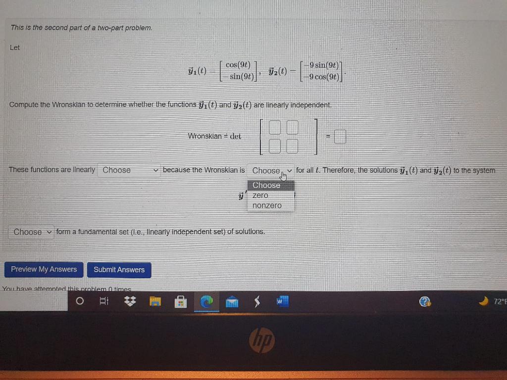 Solved This is the second part of a two-part problem. Let ), | Chegg.com