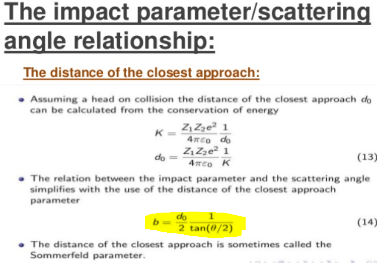 Impact Parameter Of Collision