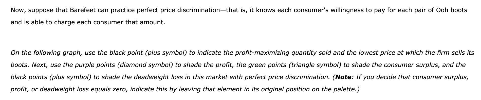 Solved Suppose Barefeet is a monopolist that produces and | Chegg.com