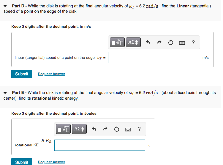 Solved 1 Review Part A - Find the angular acceleration with | Chegg.com