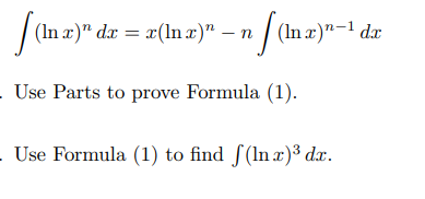 Solved Reduction formulas are used to “reduce” an integral | Chegg.com