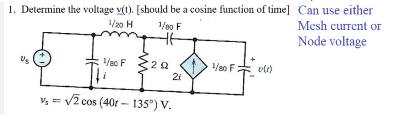Solved Find The Power Of The Voltage Source Along With V T Chegg Com