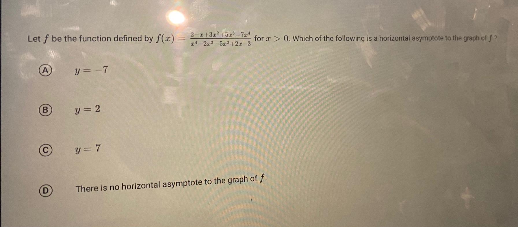 Solved Let f be the function defined by | Chegg.com