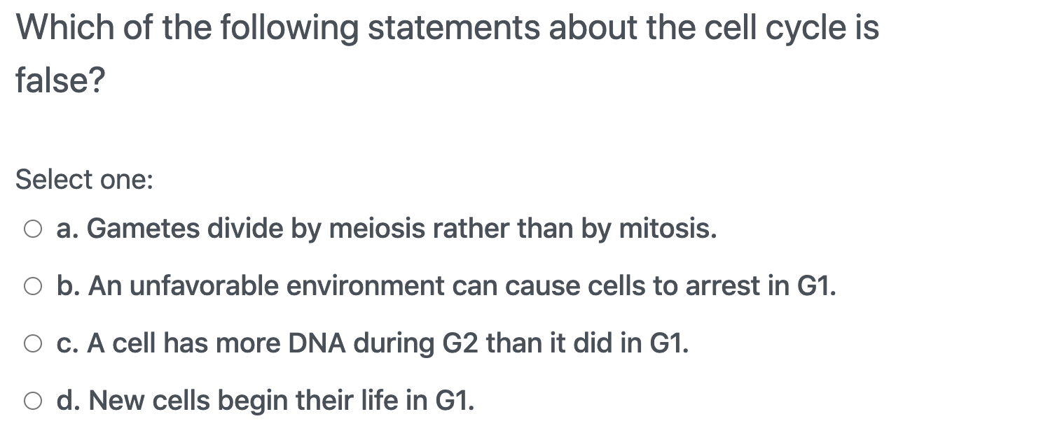 Solved Which of the following statements about the cell | Chegg.com