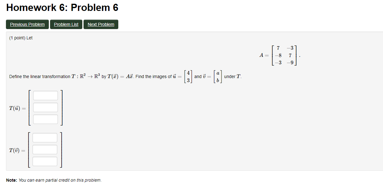 Solved Homework 6: Problem 6 Previous Problem Problem List | Chegg.com