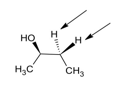 Solved Determine whether the protons indicated with arrows | Chegg.com