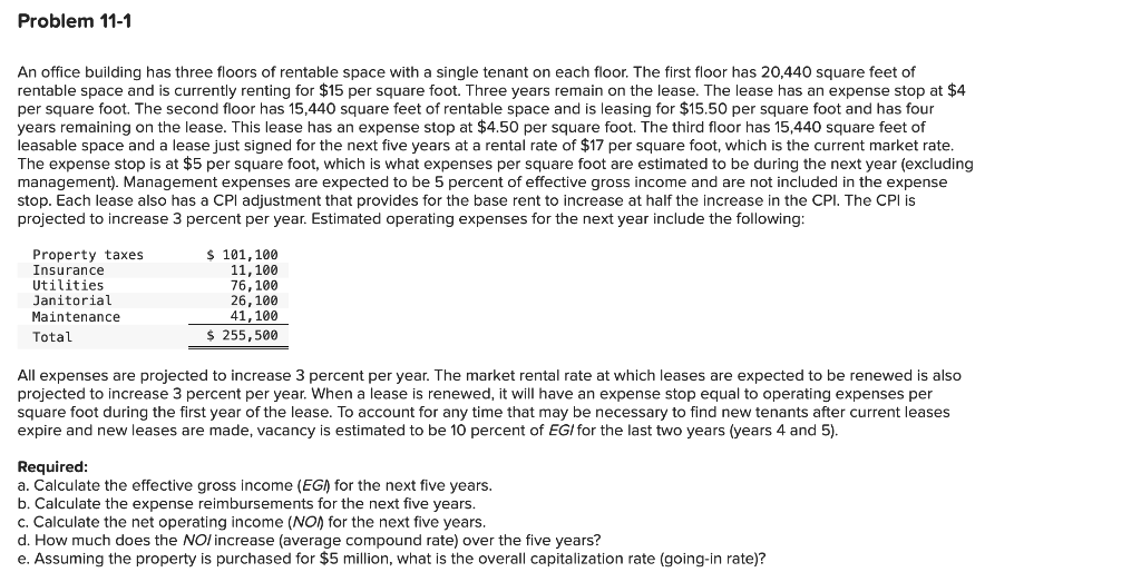Solved Problem 111 An office building has three floors of