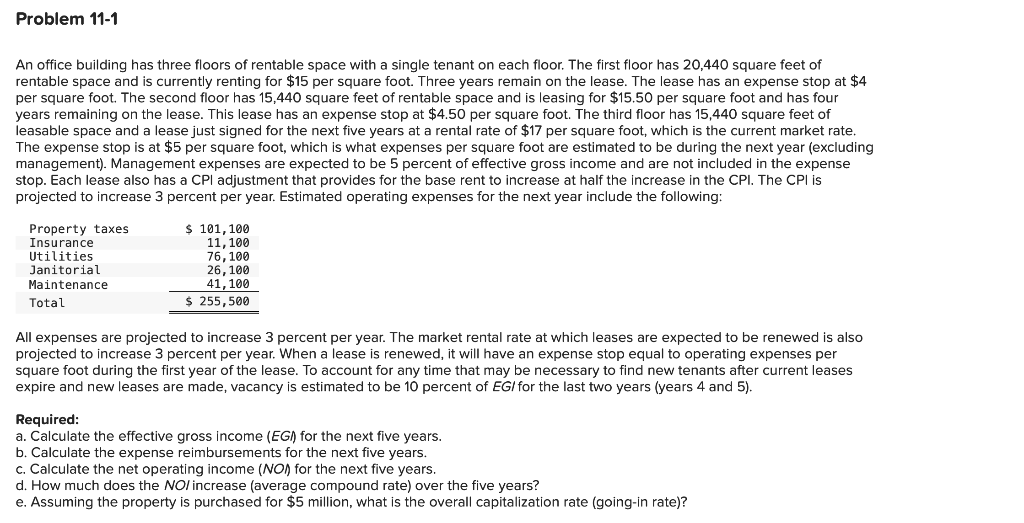 solved-problem-11-1-an-office-building-has-three-floors-of-chegg