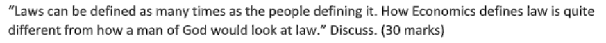 Solved "Laws Can Be Defined As Many Times As The People | Chegg.com