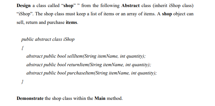 Solved Design a class called 