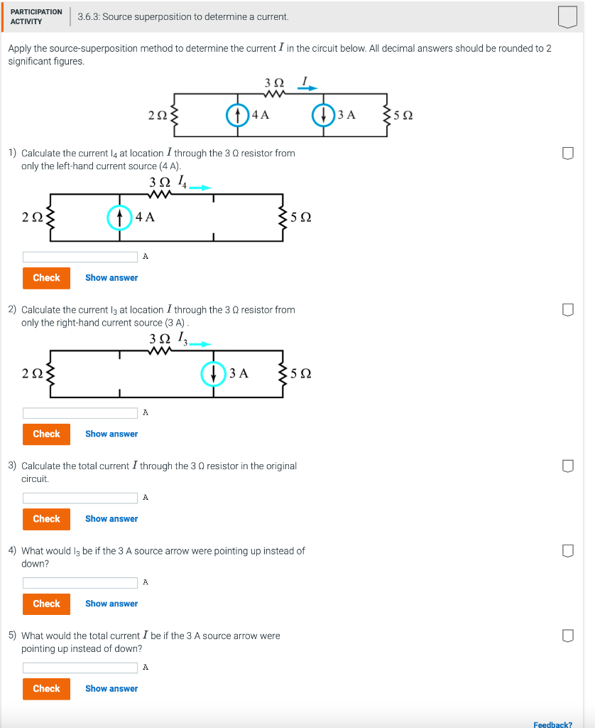 Solved PARTICIPATION ACTIVITY 3.6.3: Source superposition to | Chegg.com