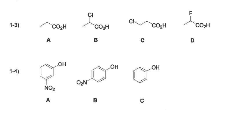 Solved Arrange The Following Compounds In Order Of 5571