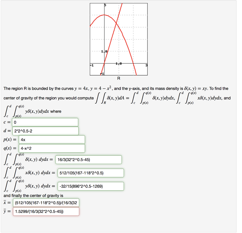 solved-the-region-r-is-bounded-by-the-curves-y-4x-y-chegg