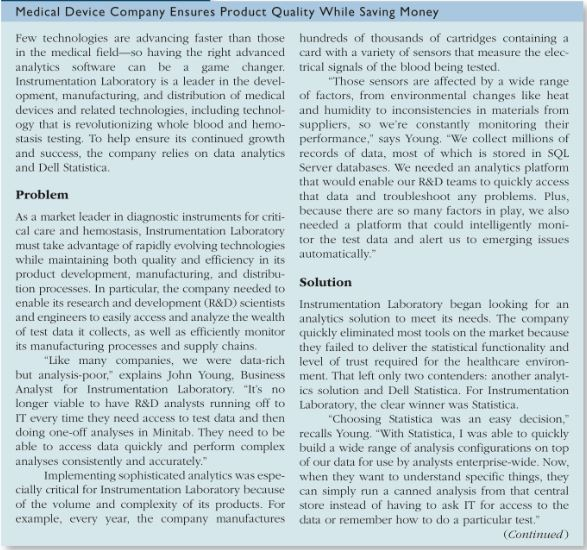 Solved Medical Device Company Ensures Product Quality While