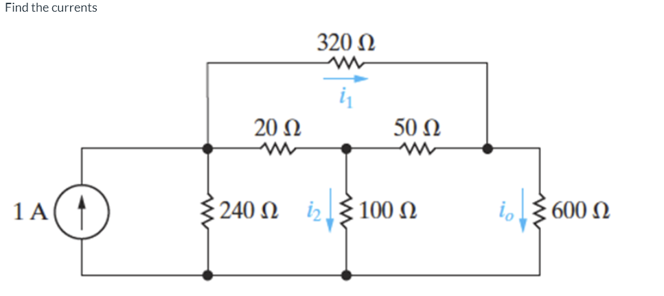 Solved Find The Currents | Chegg.com